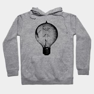 Vintage Light Bulb Circle Hoodie